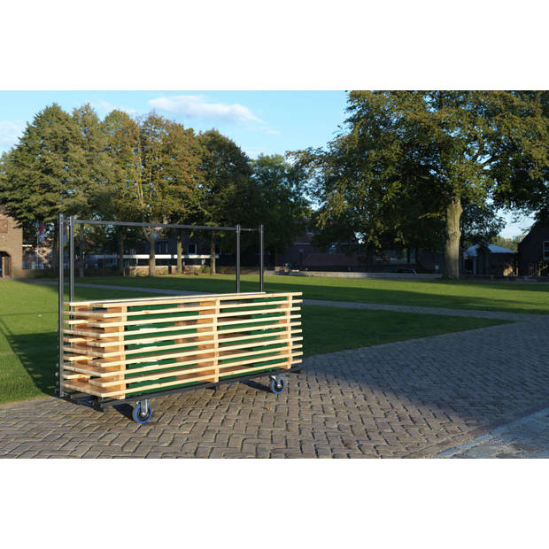 Bierset Trolley Regular, voor 10 complete biersets, 230x59-89x170cm (LxBxH), T90800