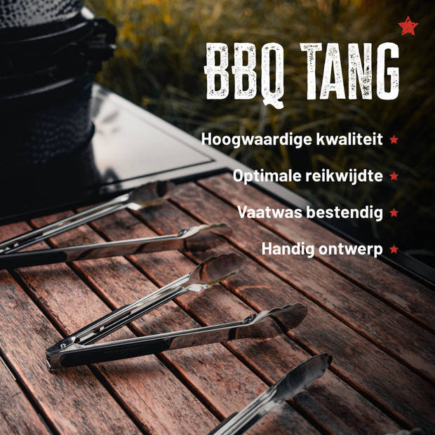 BBQBuddies BBQ Tang - Barbecue Tang 23 CM - Vleestang