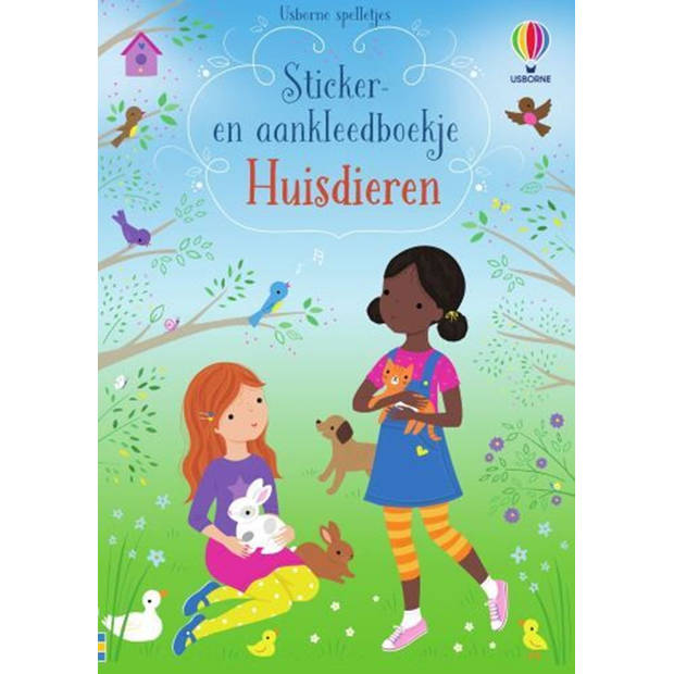 Sticker en aankleedboekje: Huisdieren. 3