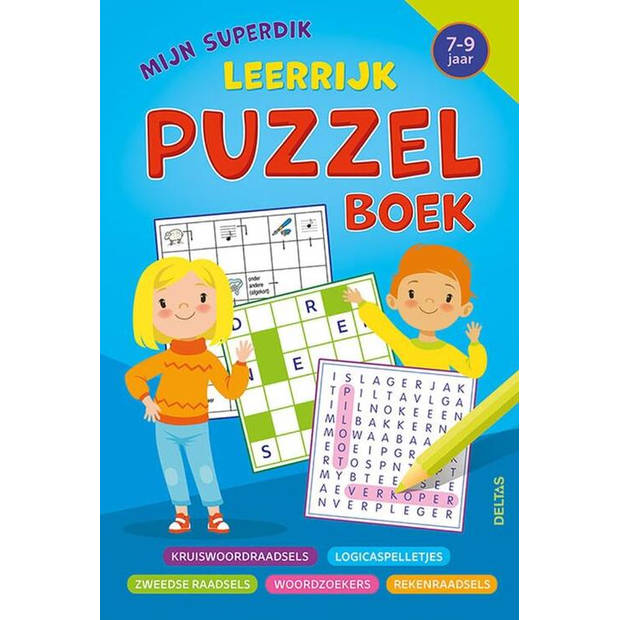 Deltas Mijn superdik leerrijk puzzelboek (7-9 j.)