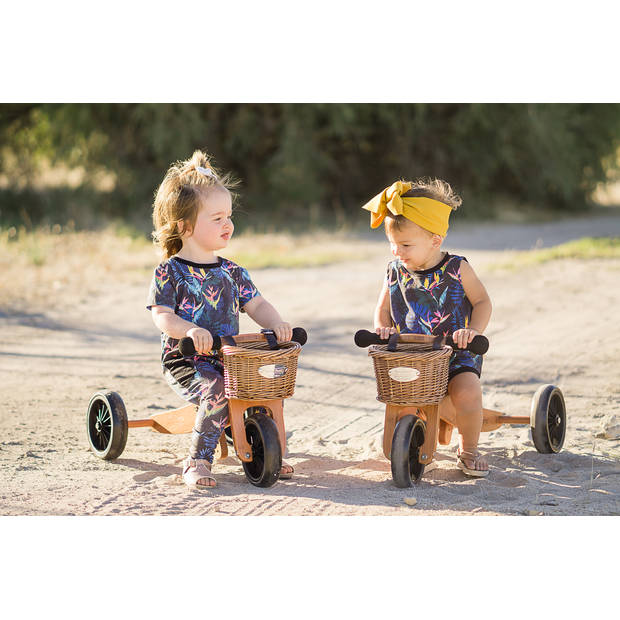 Kinderfeets 2-in-1 houten loopfiets & driewieler vanaf 1 jaar Tiny Tot - Cream