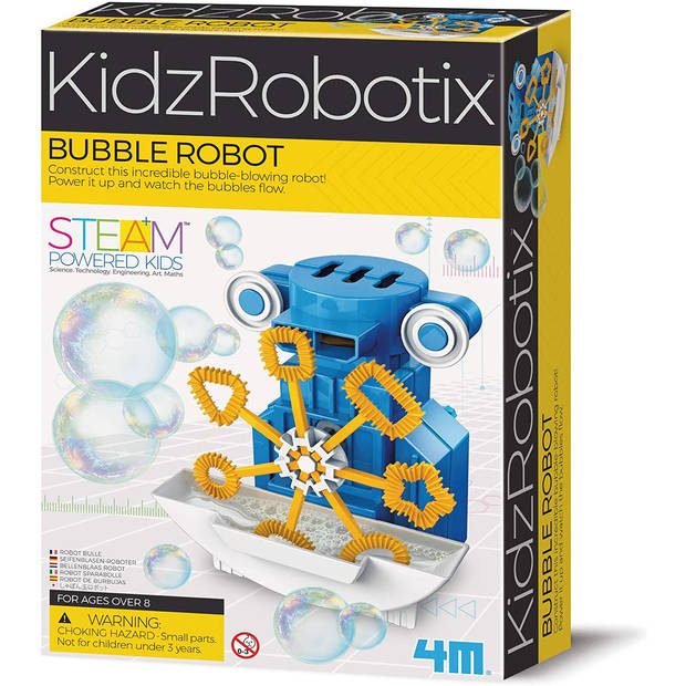 4M KIDZROBOTIX: robot bellenblazer 10cm