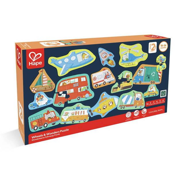 Hape Wielen & Wonderen Puzzel