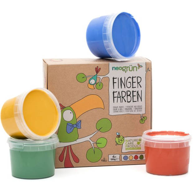 neogrün Fingerfarben 4er Set Aki