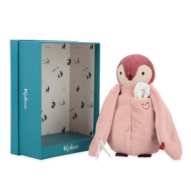 Kaloo Complices - Pinguin Roze met kusjesdoek