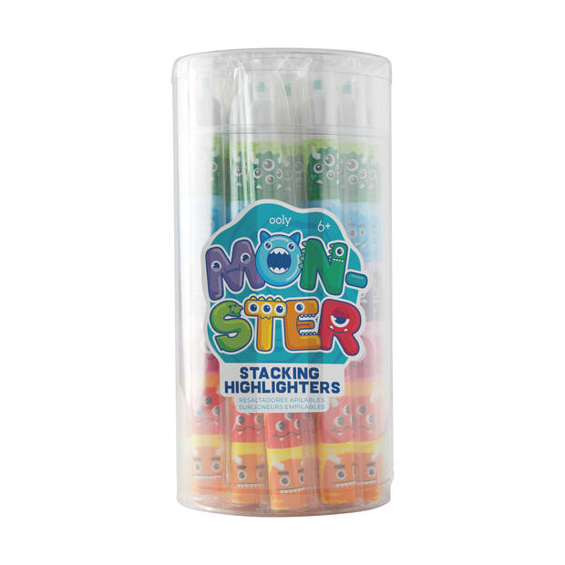 Ooly stapelbare markeerstiften Monsters Tub of 24