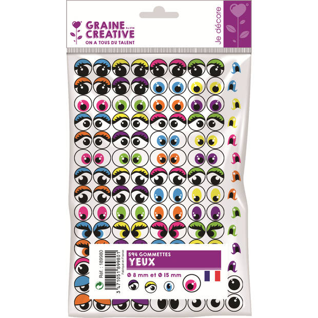 Graine Creative GC Stickers Ogen 594 stuks