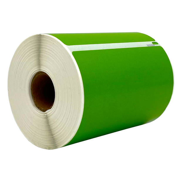 DULA Dymo Compatible labels - Groen - S0904980 - Grote verzendetiketten - 5 rollen - 104 x 159 mm - 220 labels per rol