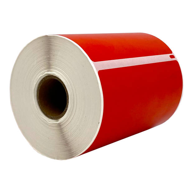 DULA Dymo Compatible labels - Rood - S0904980 - Grote verzendetiketten - 5 rollen - 104 x 159 mm - 220 labels per rol