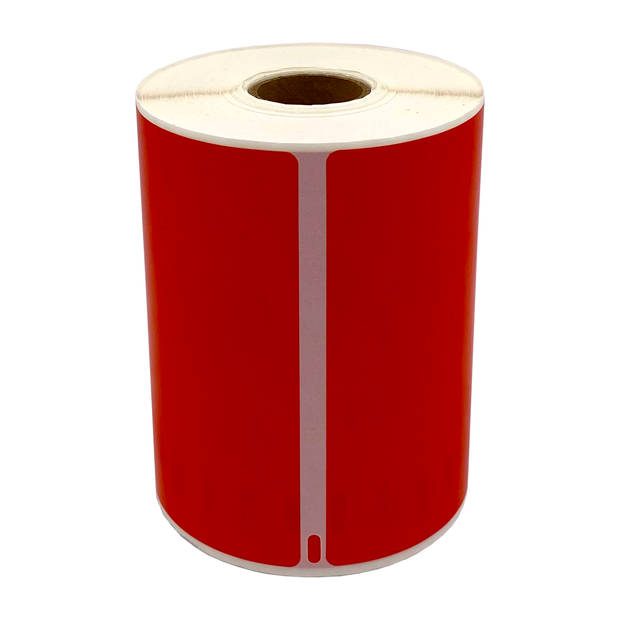 DULA Dymo Compatible labels - Rood - S0904980 - Grote verzendetiketten - 10 rollen - 104 x 159 mm - 220 labels per rol