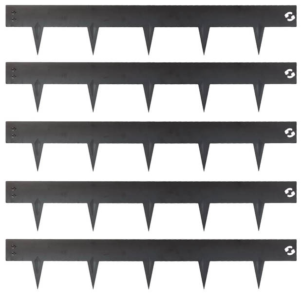 Talen Tools – Borderrand – Kantopsluiting – Cortenstaal – Koppelbaar – 100 x 7,5 cm – 5 stuks