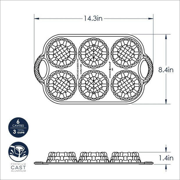 Nordic Ware - Bakvorm "Shortcake Basket Pan" - Nordic Ware Spring & Summer Toffee