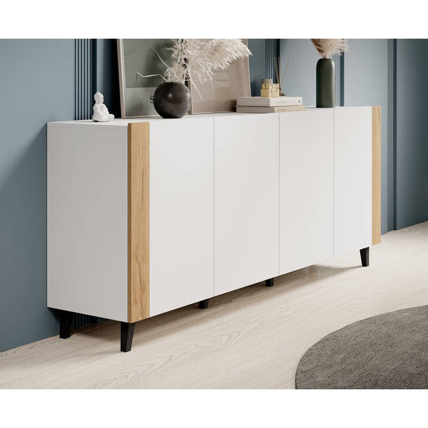 Meubella Dressoir Formentera - Wit - 200 cm