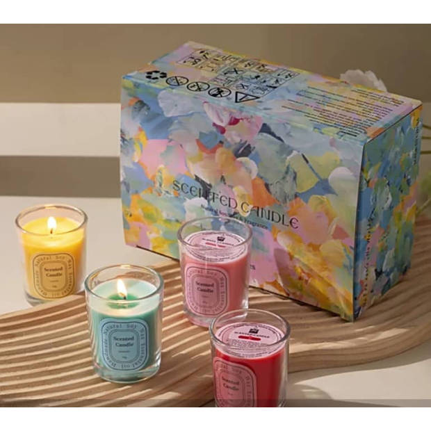 Color Candles Series - Geurkaars Deluxe Giftset- 6 stuks- 55gr.