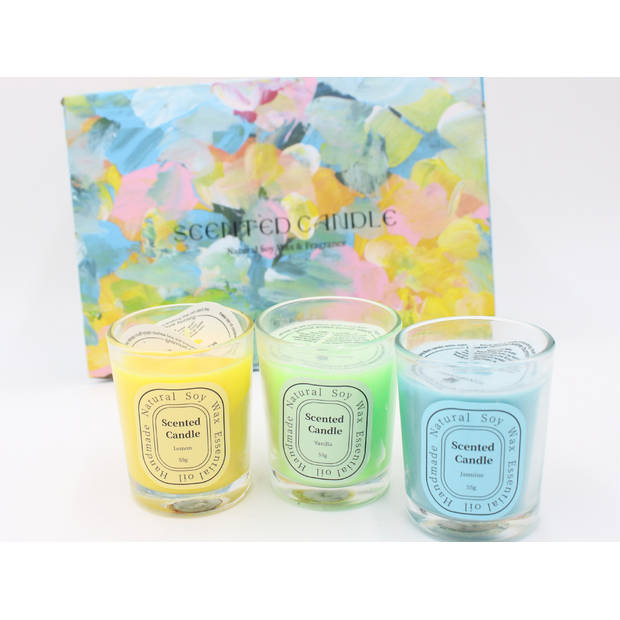 Color Candles Series - Geurkaars Deluxe Giftset- 6 stuks- 55gr.