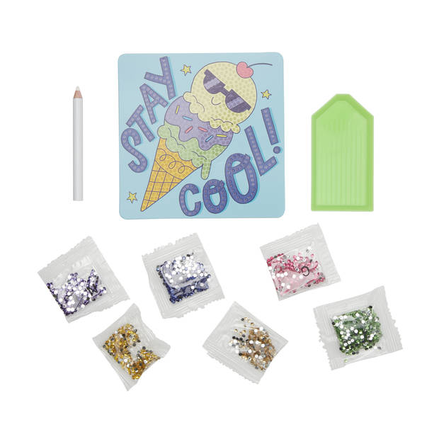 Ooly Razzle Dazzle Mini Gem Art Kit Cool Cream