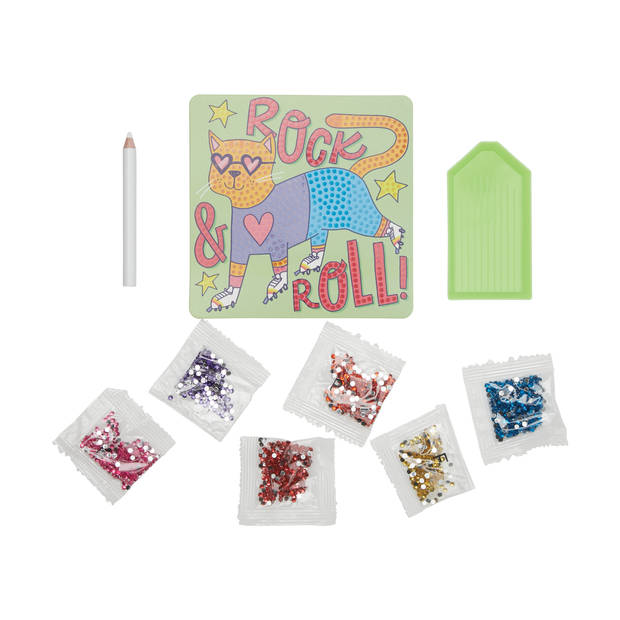 Ooly Razzle Dazzle Mini Gem Kunst Set Rolling Rocker