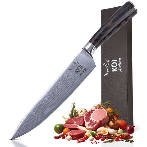 KOI Artisan® Koksmes - 20.32 cm - Scheermesscherp Lemmet - Japanse Stijl