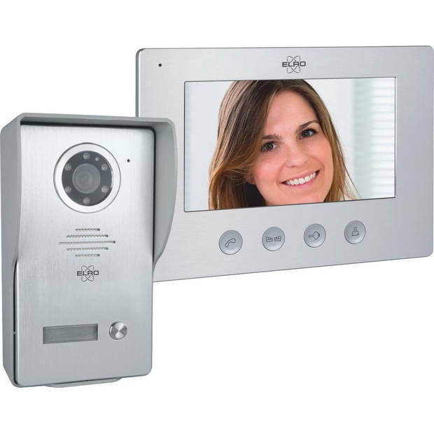 ELRO DV4000 Video Deur Intercom – 1080P Full HD Camera met nachtzicht – 4-draads kabel – 16 Beltonen