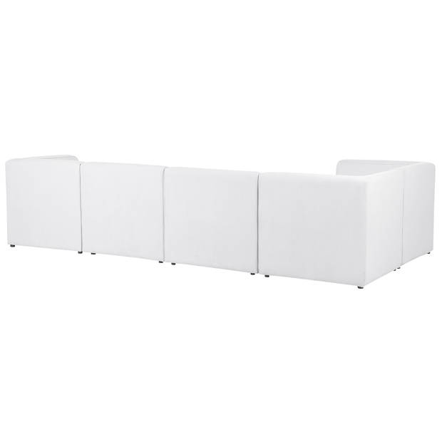 Beliani LEMVIG - Modulaire Sofa-Wit-Corduroy