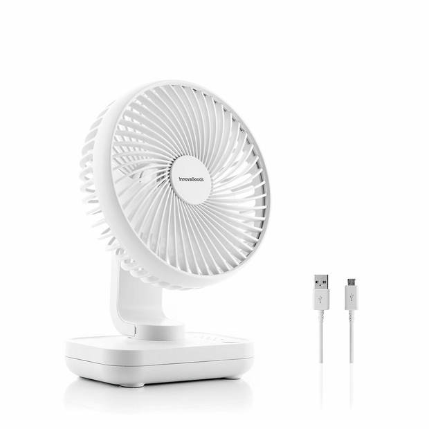 Oplaadbare bureauventilator Fanrec InnovaGoods Ø5,4'' 3600 mAh / 13,3 W