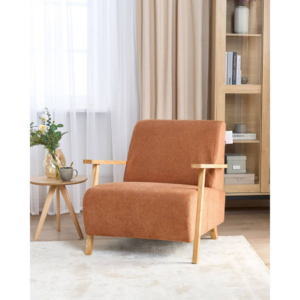 Beliani LESJA - Fauteuil-Oranje-Polyester