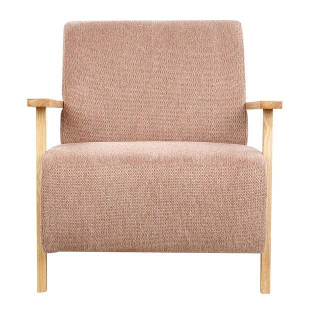 Beliani LESJA - Fauteuil-Roze-Polyester