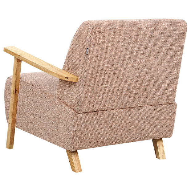 Beliani LESJA - Fauteuil-Roze-Polyester