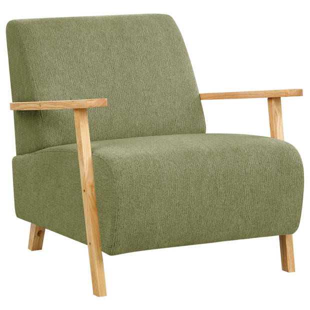 Beliani LESJA - Fauteuil-Groen-Polyester