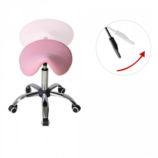 Zadelkruk ergonomisch - werkkruk - kapperskruk - tabouret - hoogte instelbaar