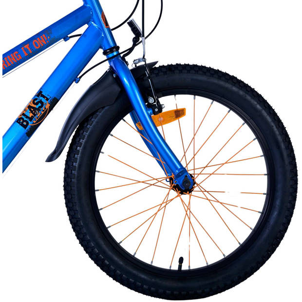 NERF Kinderfiets - Jongens - 20 inch - Satijn Blauw - 6 Speed