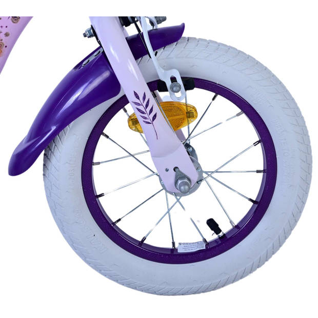 Disney Wish Kinderfiets - Meisjes - 12 inch - Paars - Twee Handremmen