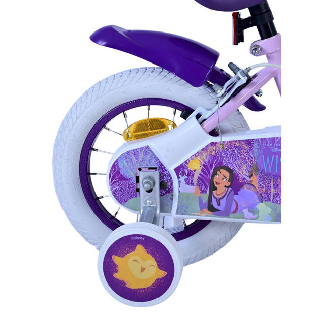 Disney Wish Kinderfiets - Meisjes - 12 inch - Paars - Twee Handremmen