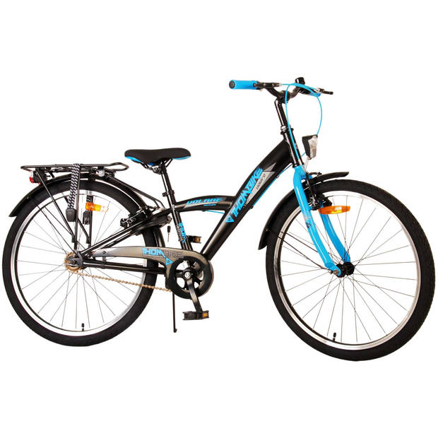 Volare Thombike Kinderfiets - Jongens - 24 inch - Zwart Blauw - Twee handremmen