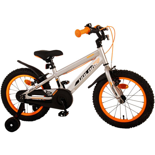 Volare Rocky Kinderfiets - Jongens - 16 inch - Grijs - Twee handremmen