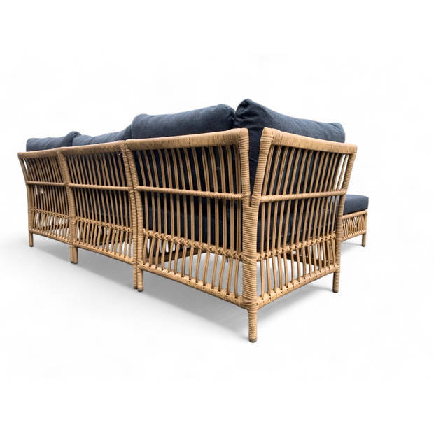 Loungeset / Hoekset Maira Bamboe met Hocker