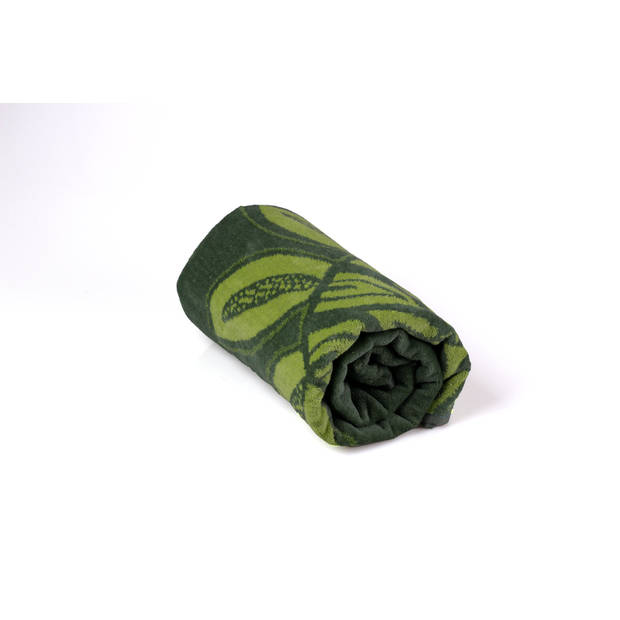 PHLOX Strandlaken - 100% katoen - 1 zijde velour - 90x160 - marile green