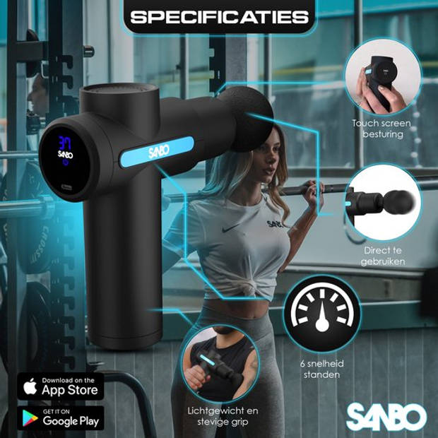 Sanbo Massage Gun Mini Gen 2 - Massageapparaat - Massage Pistool - Professioneel