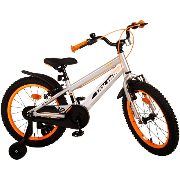 Volare Rocky Kinderfiets - Jongens - 18 inch - Grijs - Twee handremmen