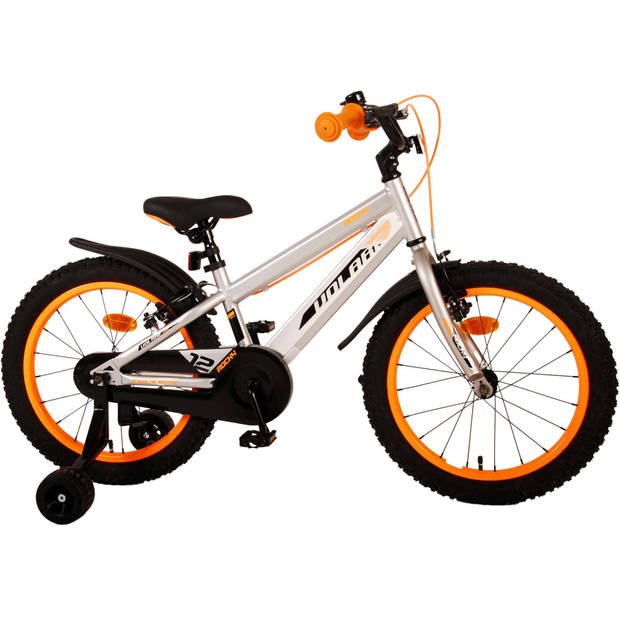 Volare Rocky Kinderfiets - Jongens - 18 inch - Grijs - Twee handremmen