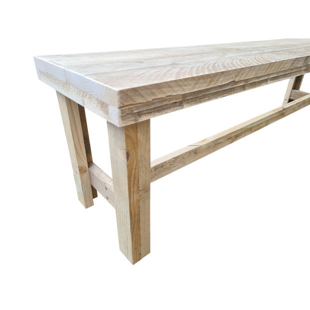 Wood4you - Tuinbank - Rotterdam steigerhout 160 cm parkbank - zitbank - bank - tuinbank hout