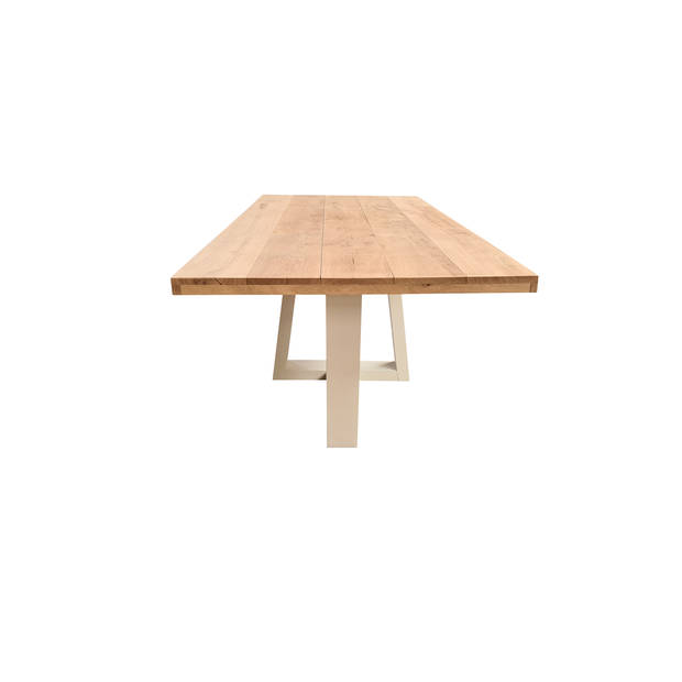 Wood4you - Eettafel Florida Eikenhout 170Lx78Hx96D cm - - - Eettafels