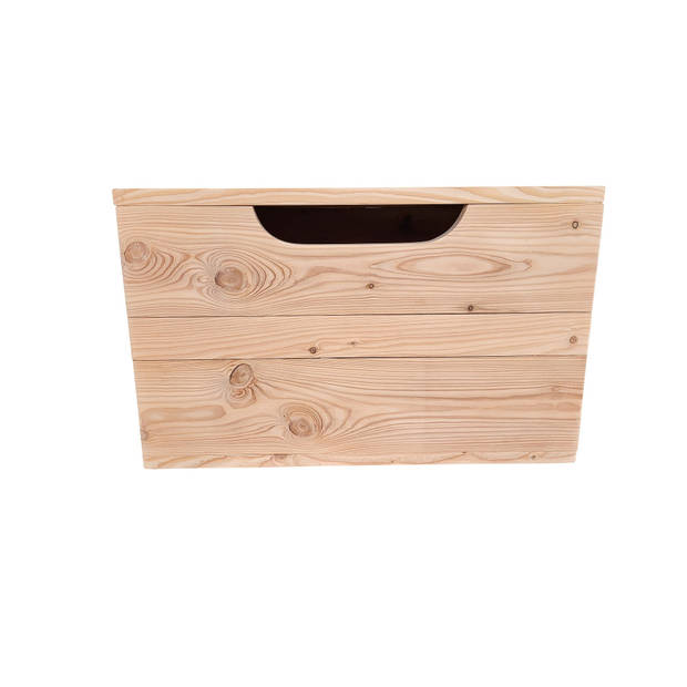 Wood4you - Speelgoedkist - Kick opbergkist 90Lx50Dx50H cm - Opbergkist - Dekenkist - Opruimkist - Speelgoedbank