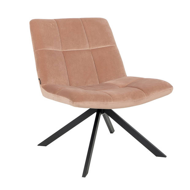 Bronx71 Velvet fauteuil Eevi roze.