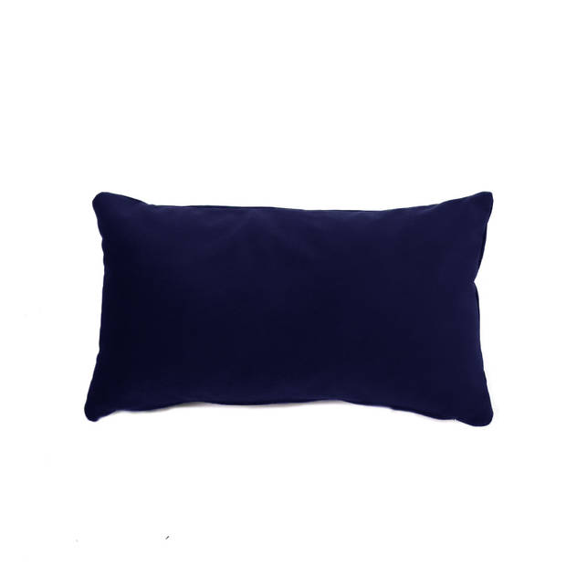 Bronx71 Sierkussen Anna velvet donkerblauw 25 x 45 cm.