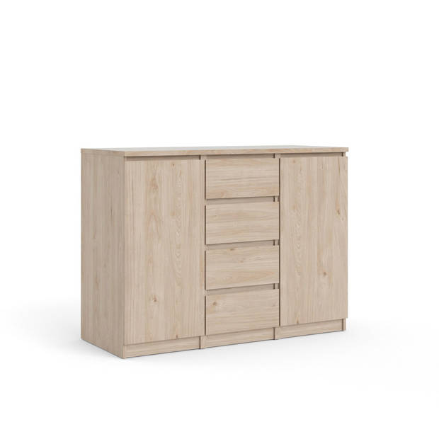 Nada dressoir 2 deuren en 4 laden Hickory decor.