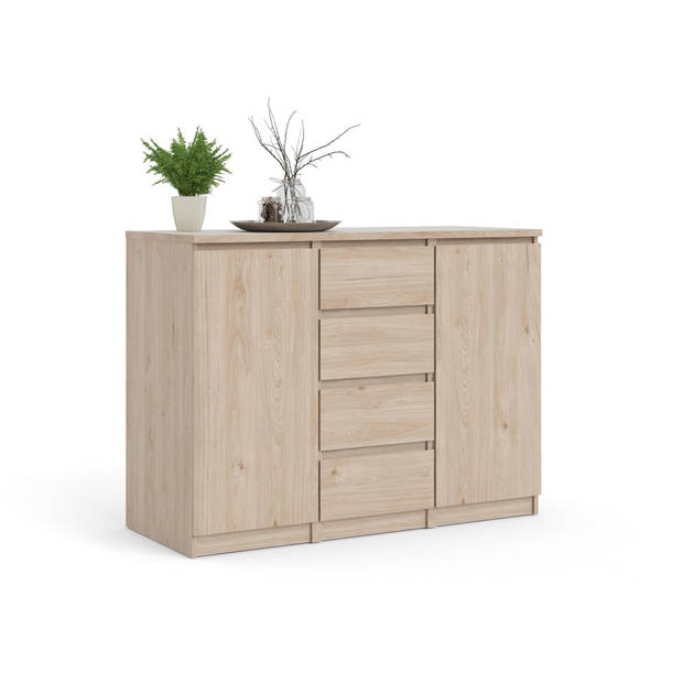 Nada dressoir 2 deuren en 4 laden Hickory decor.