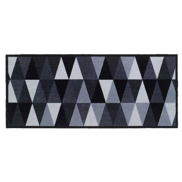 MD Entree - Design mat - Universal - Geometric Silver - 67 x 150 cm