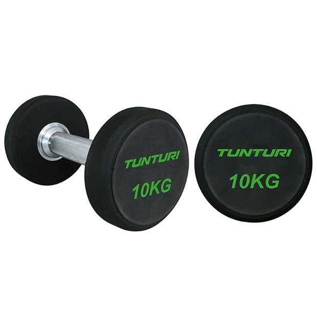 Tunturi Pro PU Dumbbell Set 34 t/m 42 kg - 1 paar - Halterset - incl. gratis fitness app