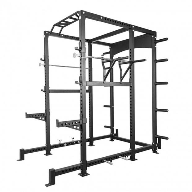 Gorilla Sports - Power cage - Extreem Power Rack verstelbaar & belastbaar tot 400 kg